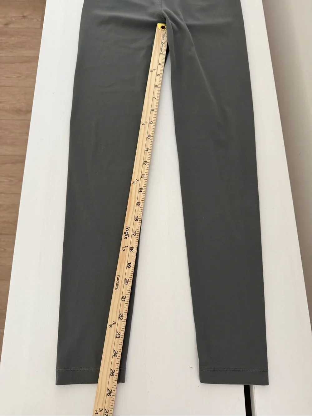Athleta Girl High Rise Powervita Chit Chat Leggings Gray XL 14